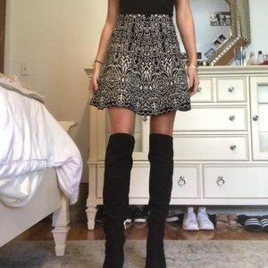 NWOT Xhilaration Damask Printed Sweater Skirt - XS